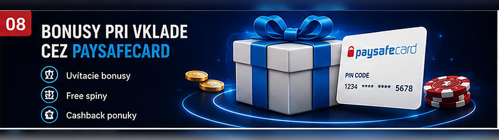 Bonusy a free spiny pri vklade cez Paysafecard